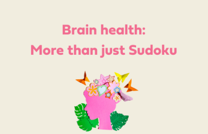 A crafted image of a woman's head with flowers