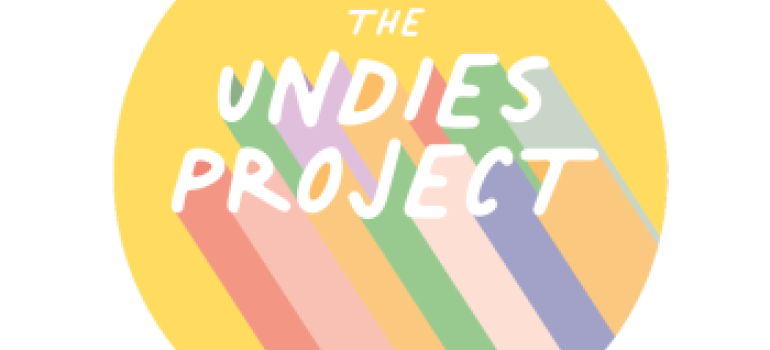 Logo that says 'The Undies Project'