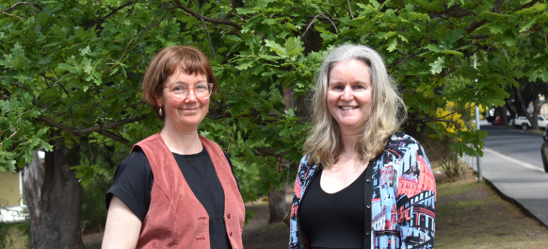 Climate Café facilitators Molly Kendall (left) and Therese Smith (right).