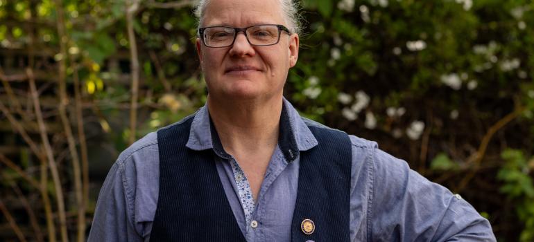 Picture of a non-binary Tasmanian. 
